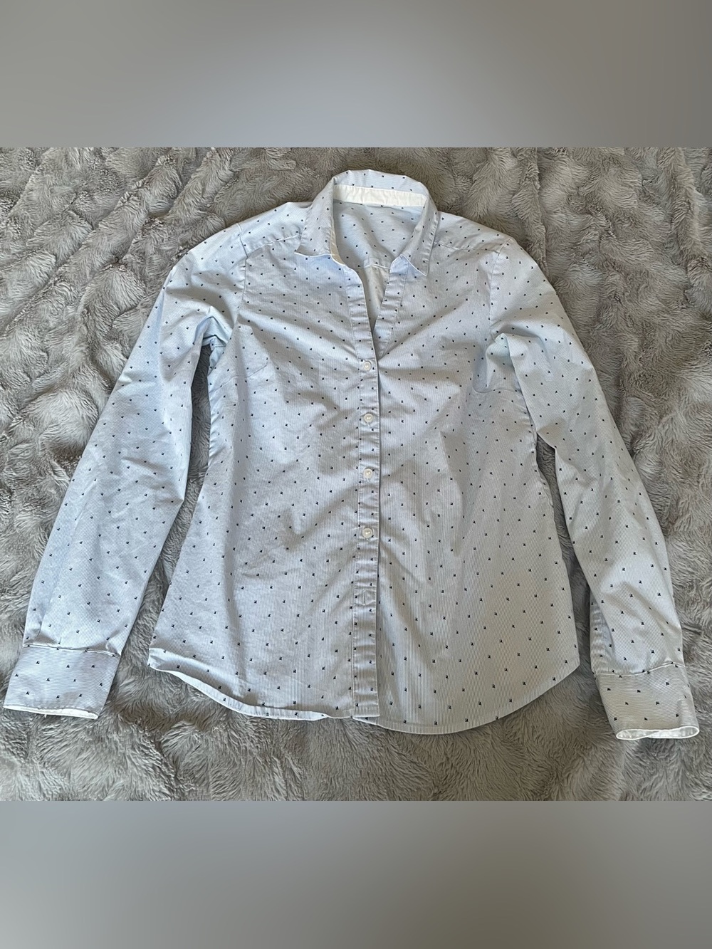 Micro-Pattern Button-Down Shirt - Picture 2 of 4